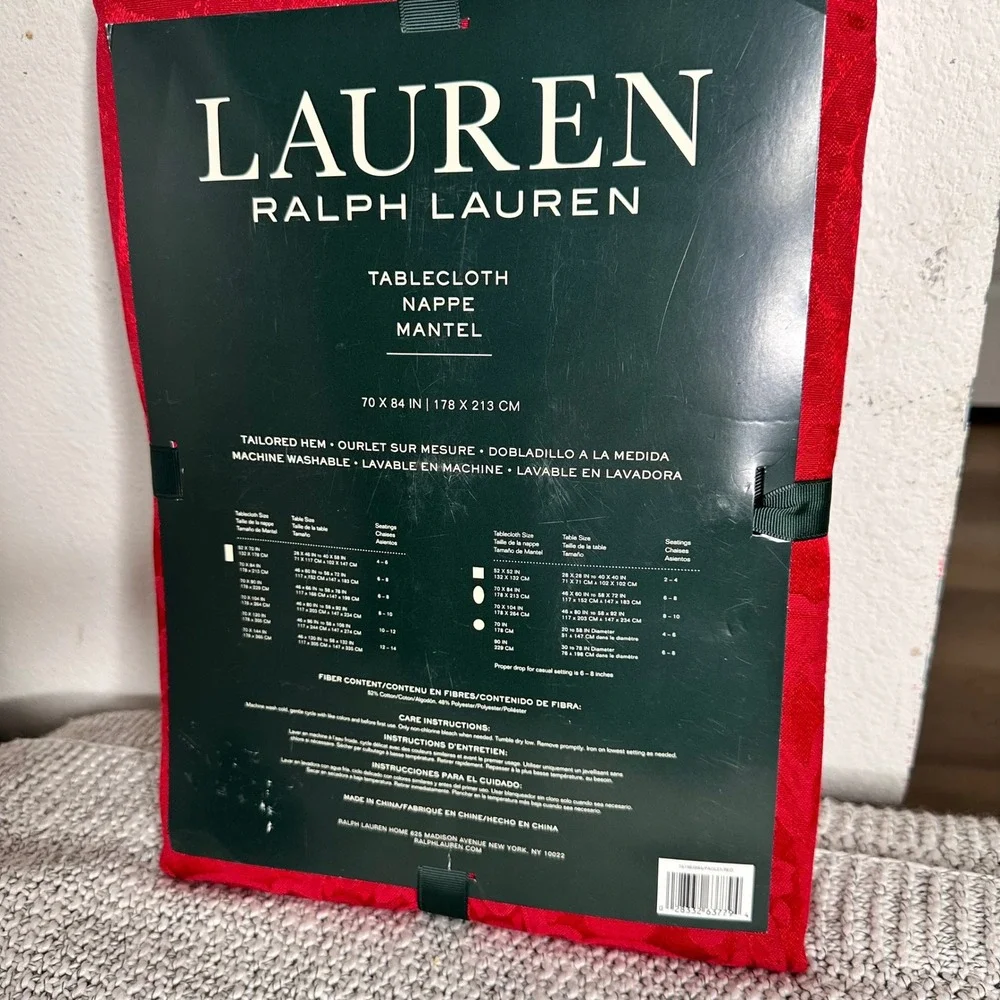 Ralph Lauren Red Damask Paisley 70
